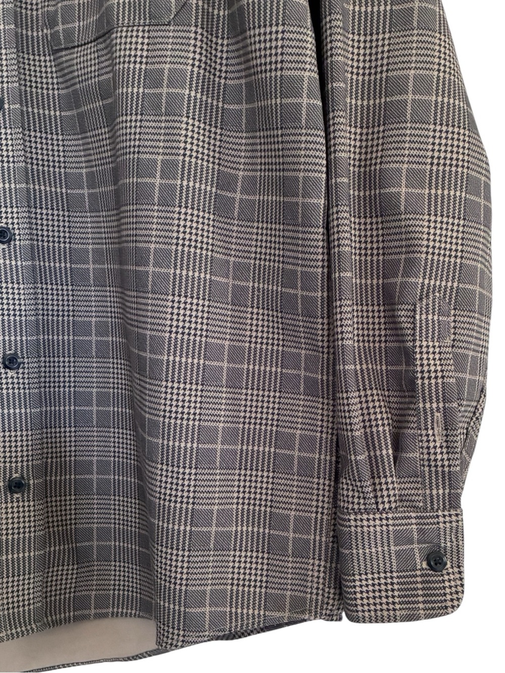 Vintage Cabela's Beige Tan Cabincore Workwear Plaid Chore Shirt Sz LT - Picture 2 of 12